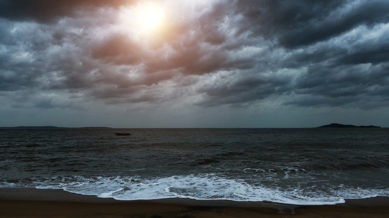 Dark, spooky beach