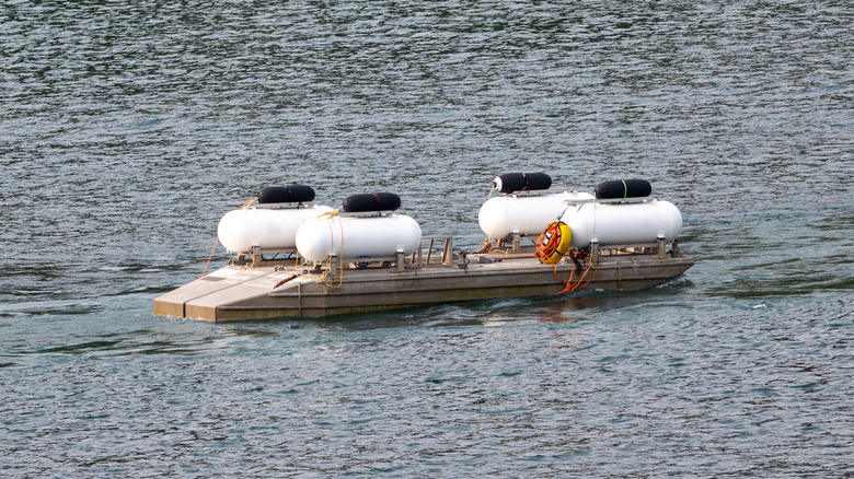 deep sea vessel floating on ocean's surface
