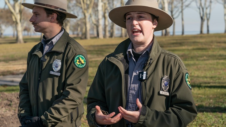 National Park Ranger giving a talk