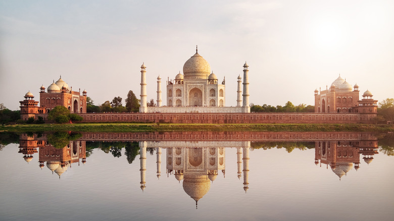Taj Mahal from across the river