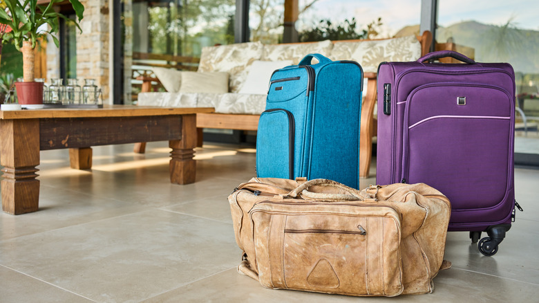 suitcases packed