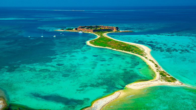 Aerial view of Dry Tortugas