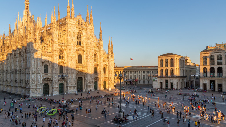 Duomo Cathedral, Milan at Sunset
