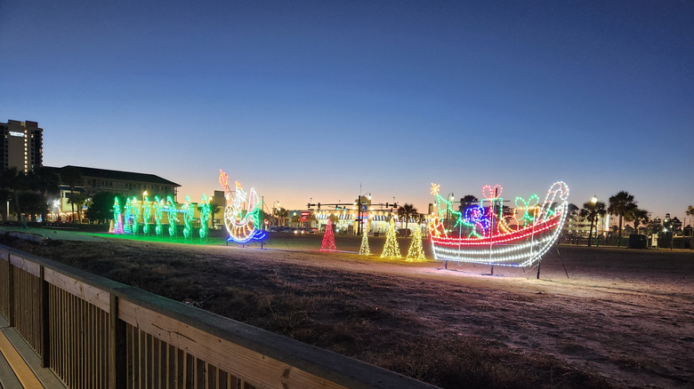 Holiday lights at Myrtle Beach