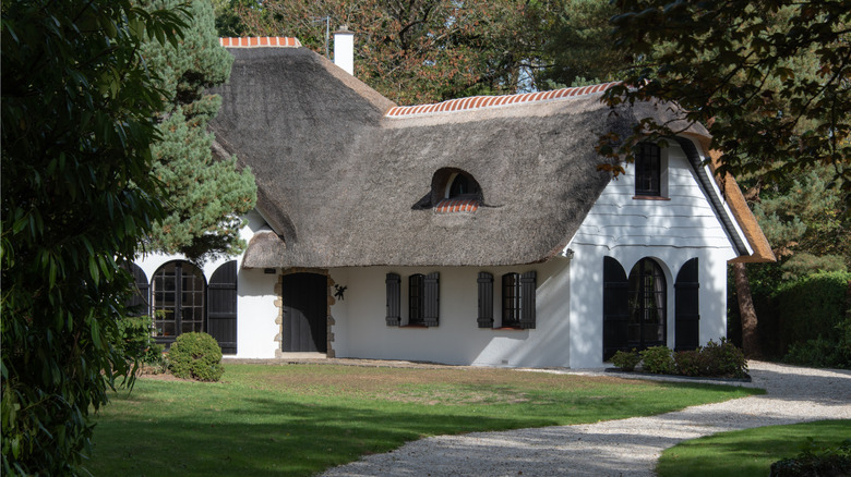 A traditional cottage in rural France.