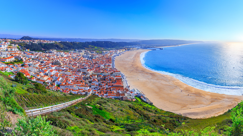 aerial view of nazare