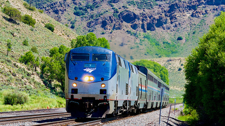 the Amtrak California Zephyr traveling through Colorado