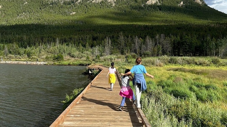 boardwalk trail by river