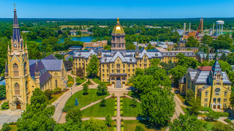 impressive architecture on a college campus