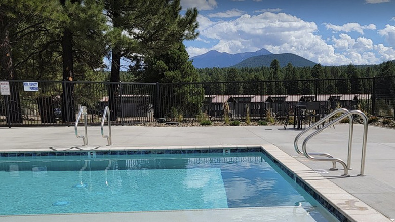 The pool at Village Camp Flagstaff