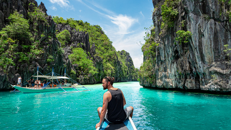 Tourist in Palawan, Philippines