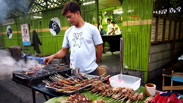 Street vendor in the Philippines