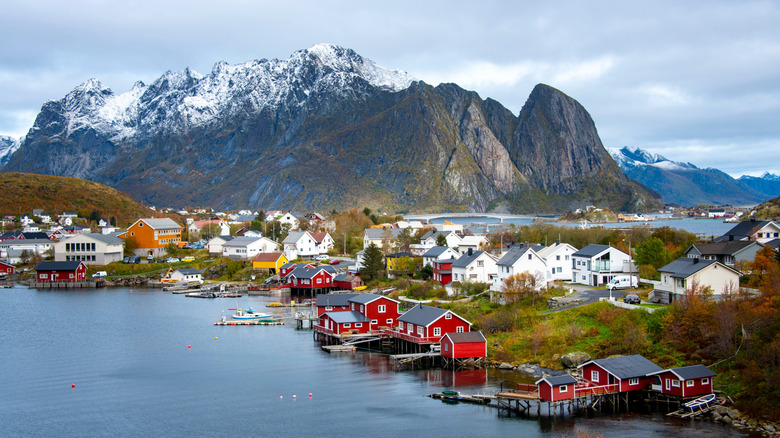 the Reine fishing village