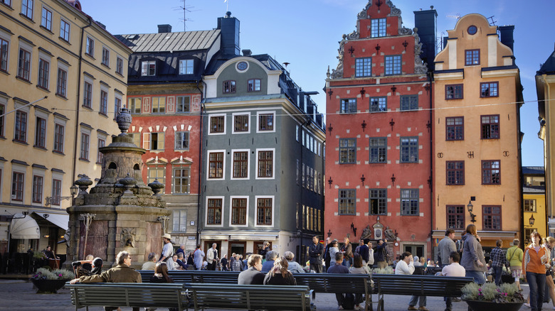 colorful buildings in Stockholm