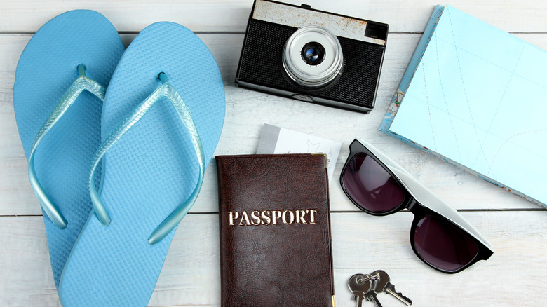 passport and other travel essentials
