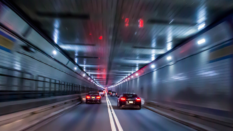 cars in Lincoln Tunnel