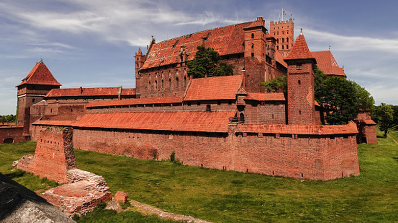 A view of the 13th century Castle of the Teutonic Order in Malbork, Poland