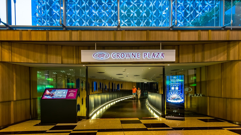 Entrance to the Crowne Plaza Changi Airport in Singapore