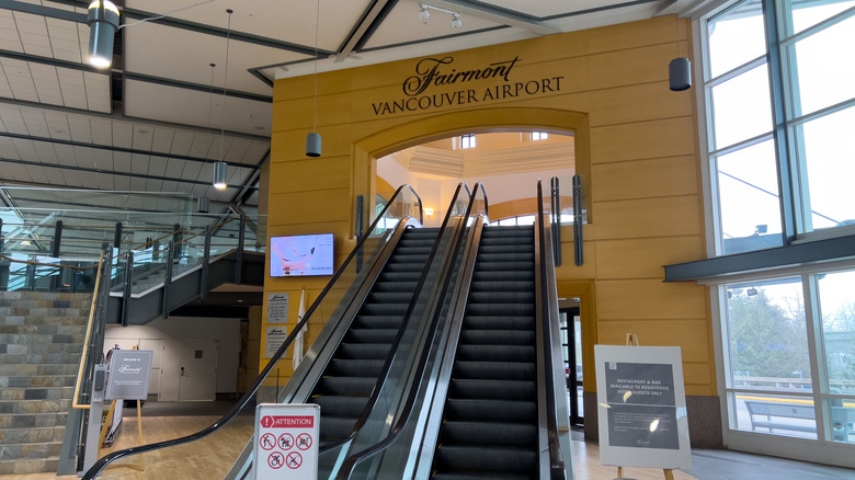 Entrance to the Fairmont Vancouver Airport