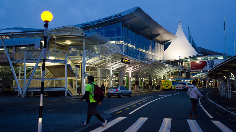 Evening time at the Auckland Airport