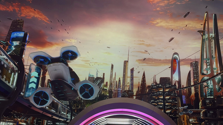A photograph of Test Track 3.0 at Disney World's Epcot
