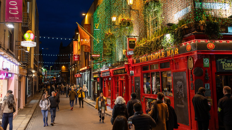 The Temple Bar in Dublin's Temple Bar neighborhood