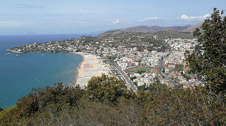 The view from the Parco Urbano Monte Orlando in Gaeta