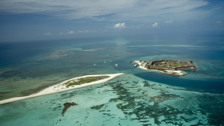 Aerial view of Dry Tortugas National Park