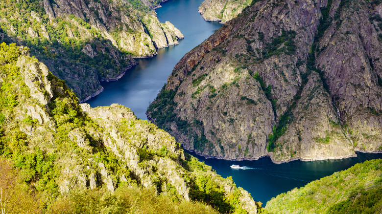 The Sil Canyon in Ourense, Spain