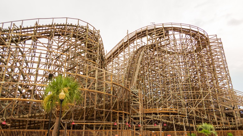Boardwalk Bullet roller coaster at Kemah Boardwalk, TX