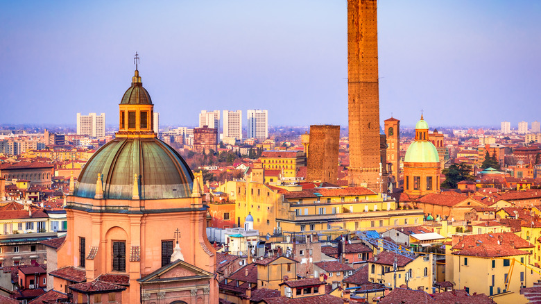 aerial view of Bologna, Italy