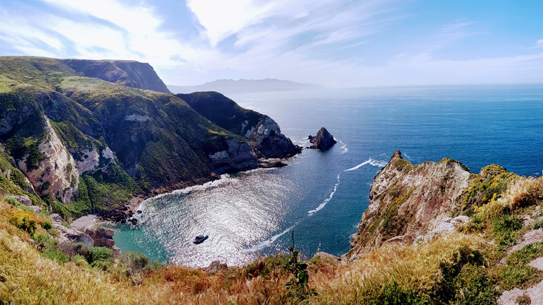 inlet of santa cruz channel island