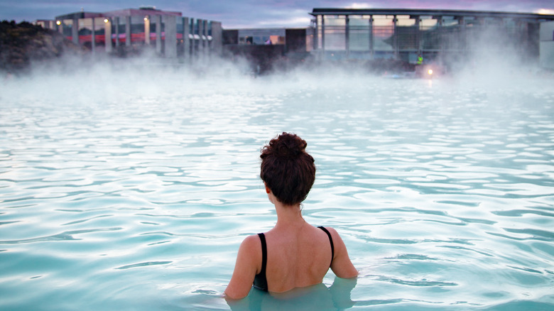 woman at Blue Lagoon