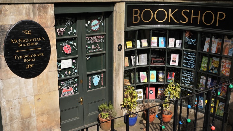 Bookshop in Edinburgh, Scotland