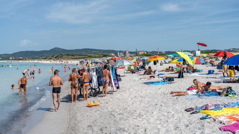 Rosignano Solvay plant and beach