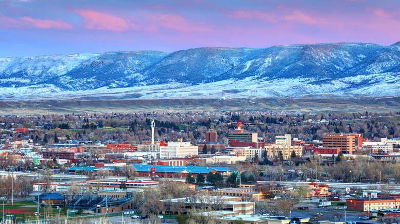 Skyline view of Casper, Wyoming