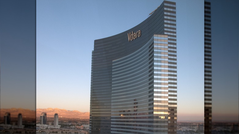 Vdara hotel at sunrise