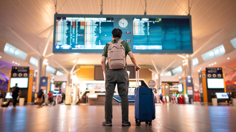 man at airport