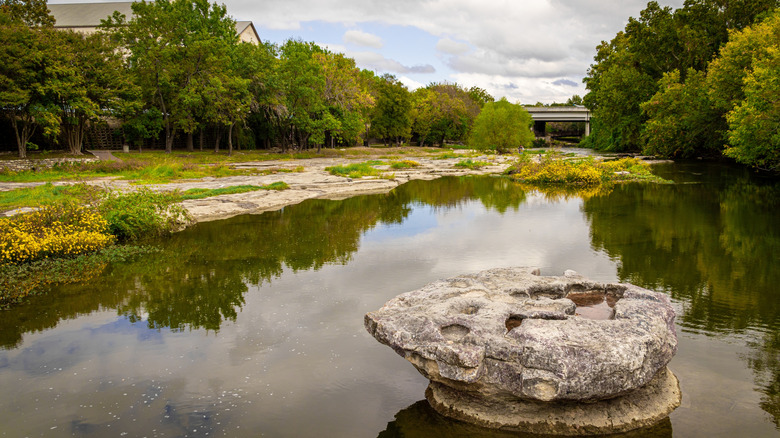 Beautiful view of Brushy Creek at Round Rock, Texas