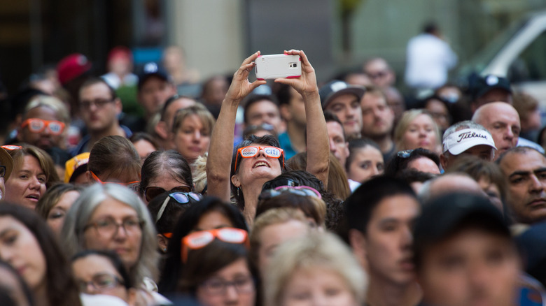 crowd of people at The Today Show