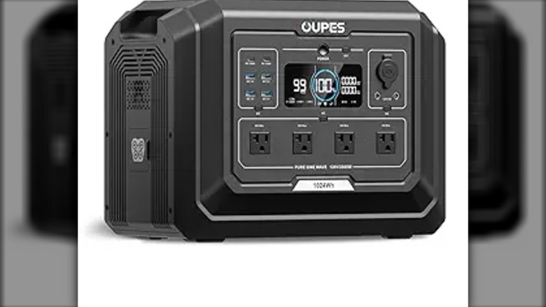 The OUPES Mega 1 Portable Power Station on white background.