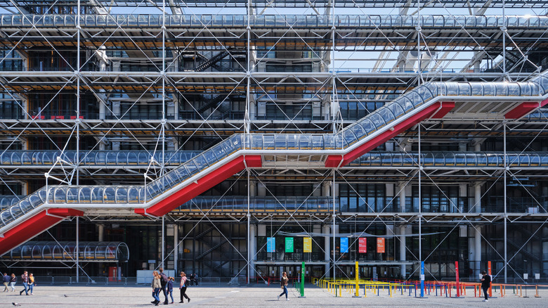 Exterior of the Centre Pompidou