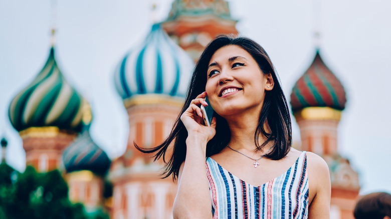 Tourist in Moscow, Russia