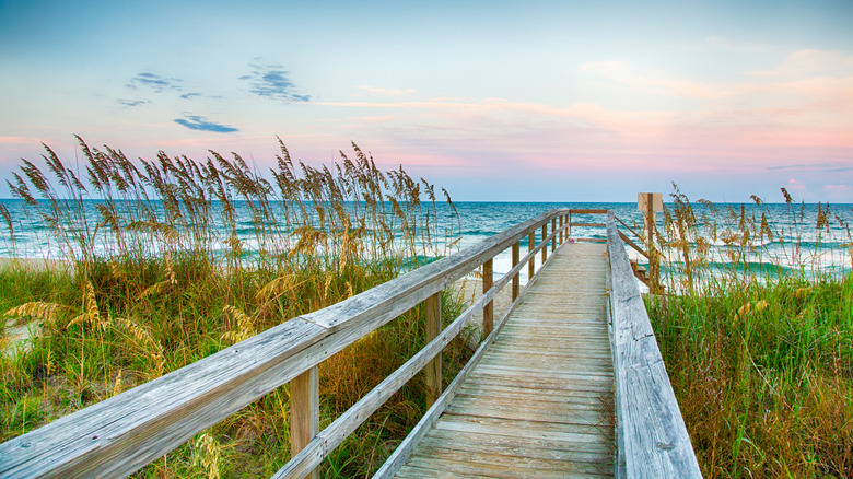boardwalk leading to the beach