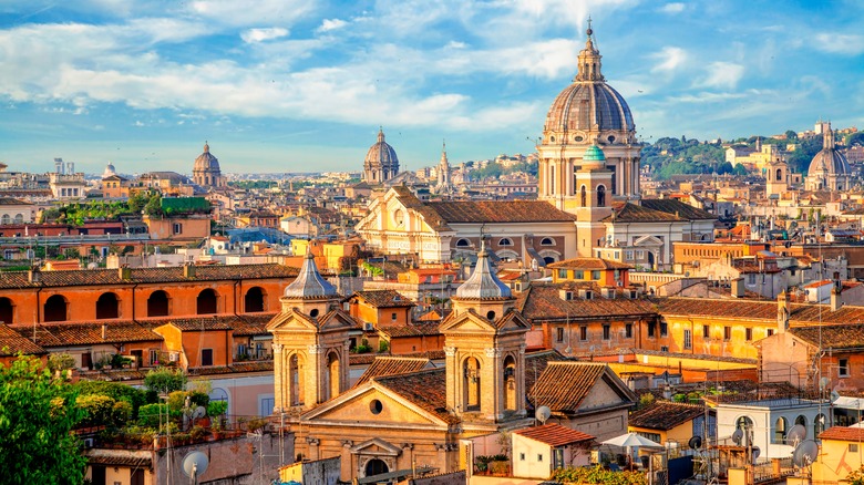 Aerial view of Rome