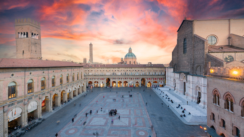 medieval city in Emilia Romagna in Italy Europe