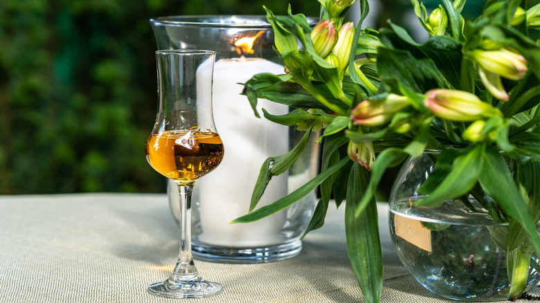 Amaretto almond liquor, sweet alcohol drink