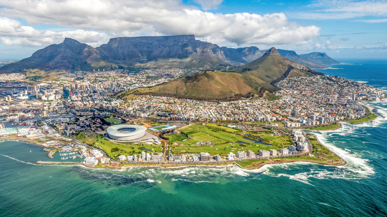 Aerial view of Cape Town, South Africa
