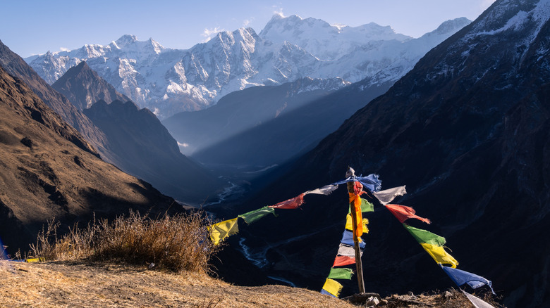 Scenery along the Manaslu Circuit in Nepal