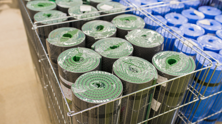 yoga mats at the store